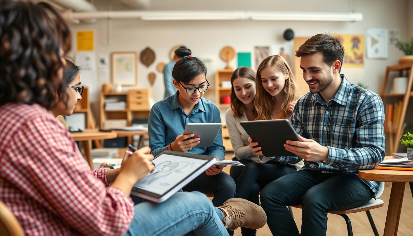 Modern university campus for students