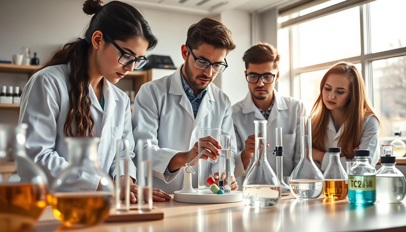 Student using learning strategies while studying